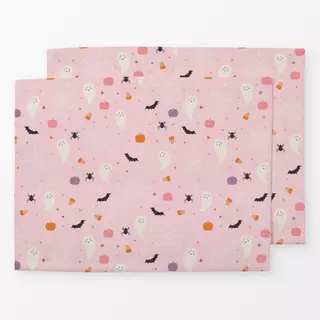 Tischset Cute Halloween Pink