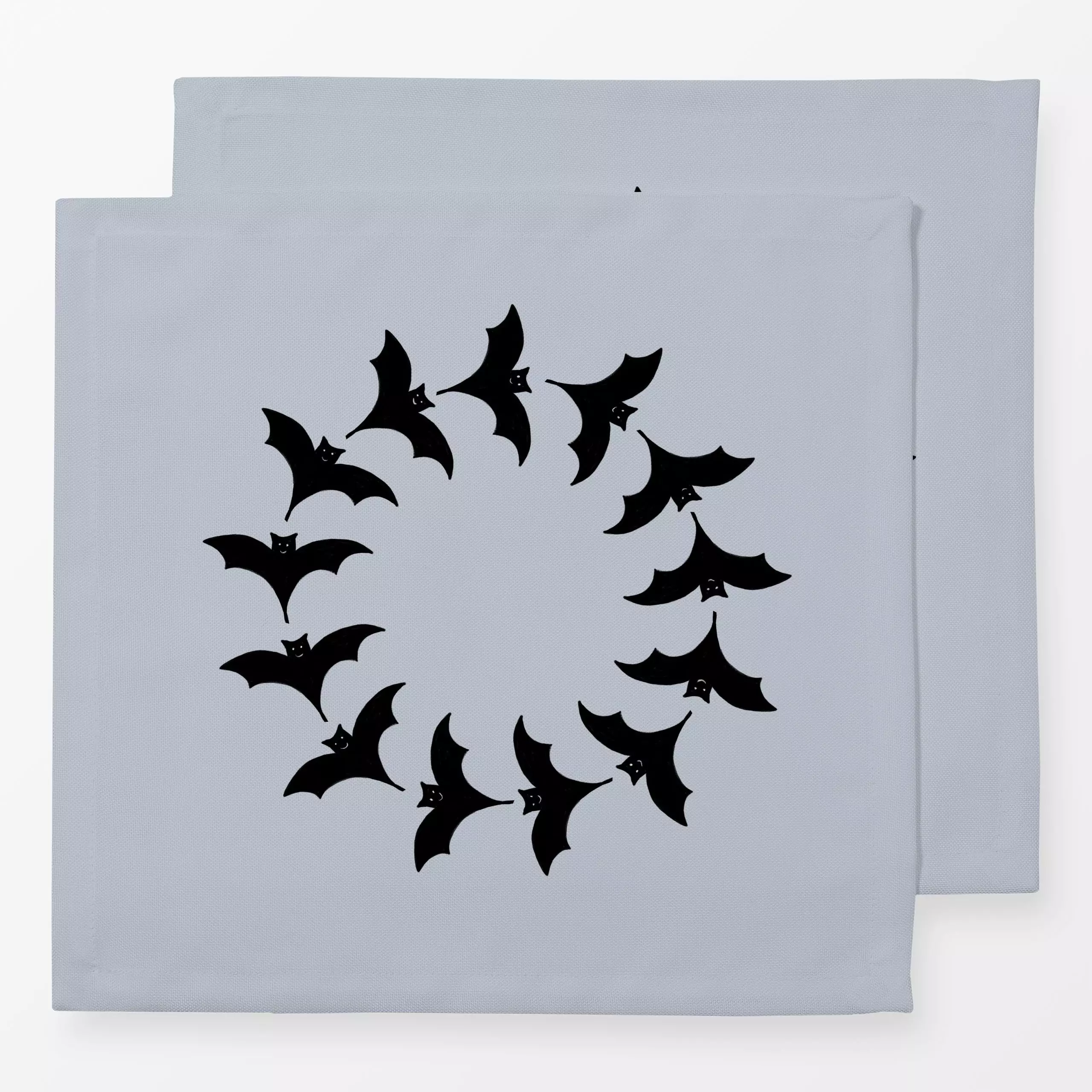 Servietten Fledermauskreis Halloween - Tiere, Anlässe - von „Sophie Augustin Illustration"; Halloween, fledermaus, happyhall...