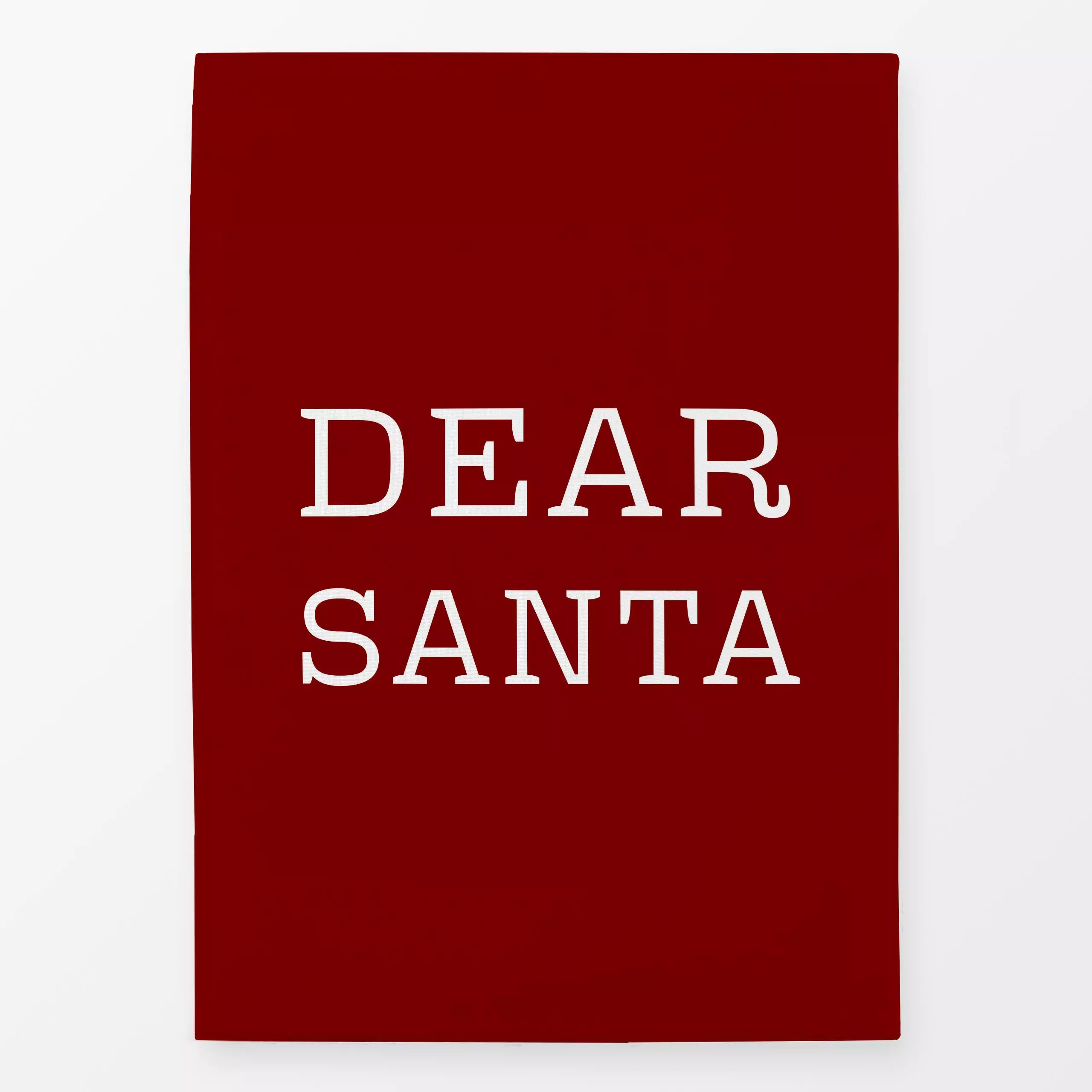 Geschirrtücher Dear Santa red - Sprüche & Schriftzüge, Weihnachten, Winter - von „Karen Menzenbach x so.leben.wir"; Merry Ch...
