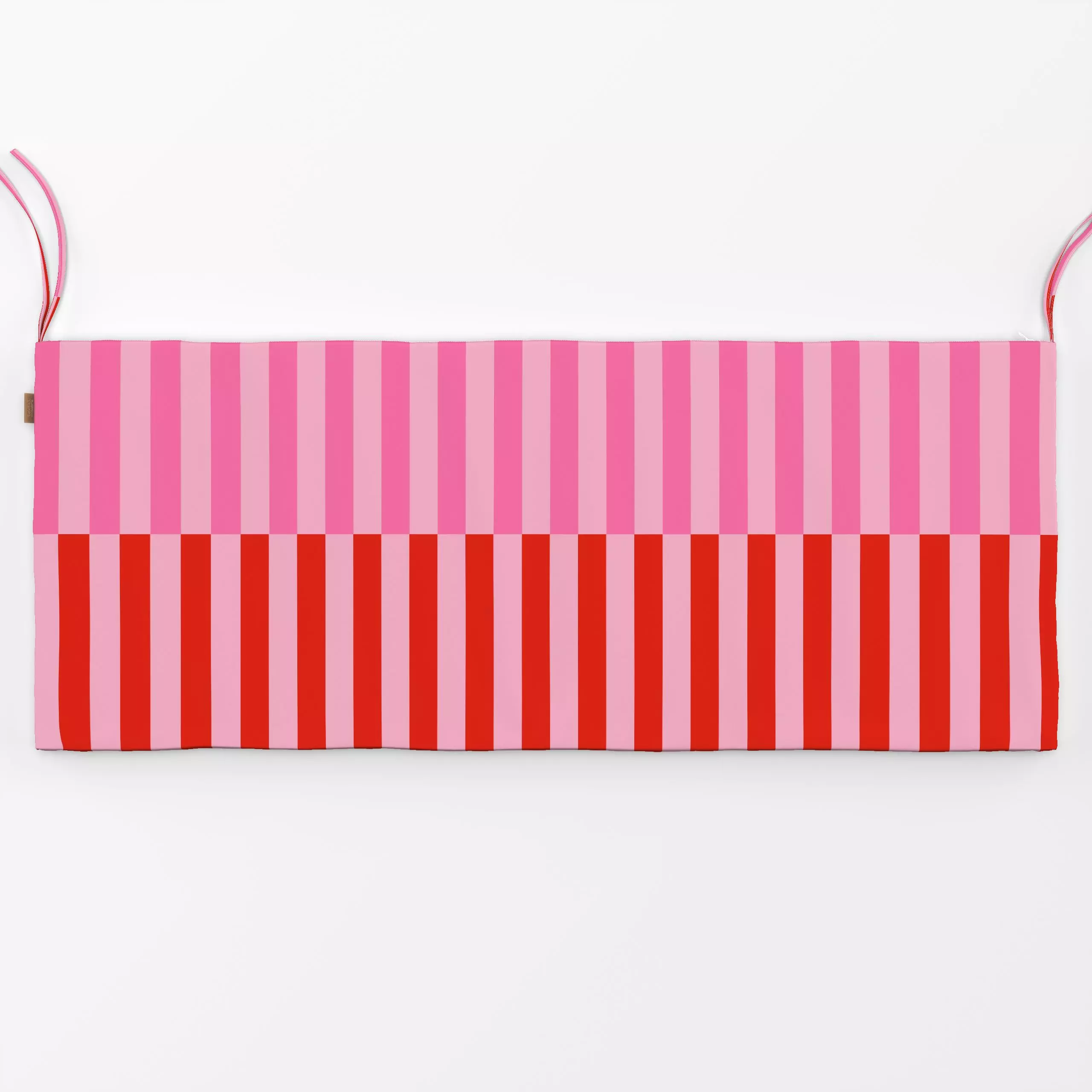 Bankauflage Stripes Checks Red Pink - Sommer, Symbole & Muster - von „textilwerk"; Illustration, Sommer, trend, rot, bunt, H...
