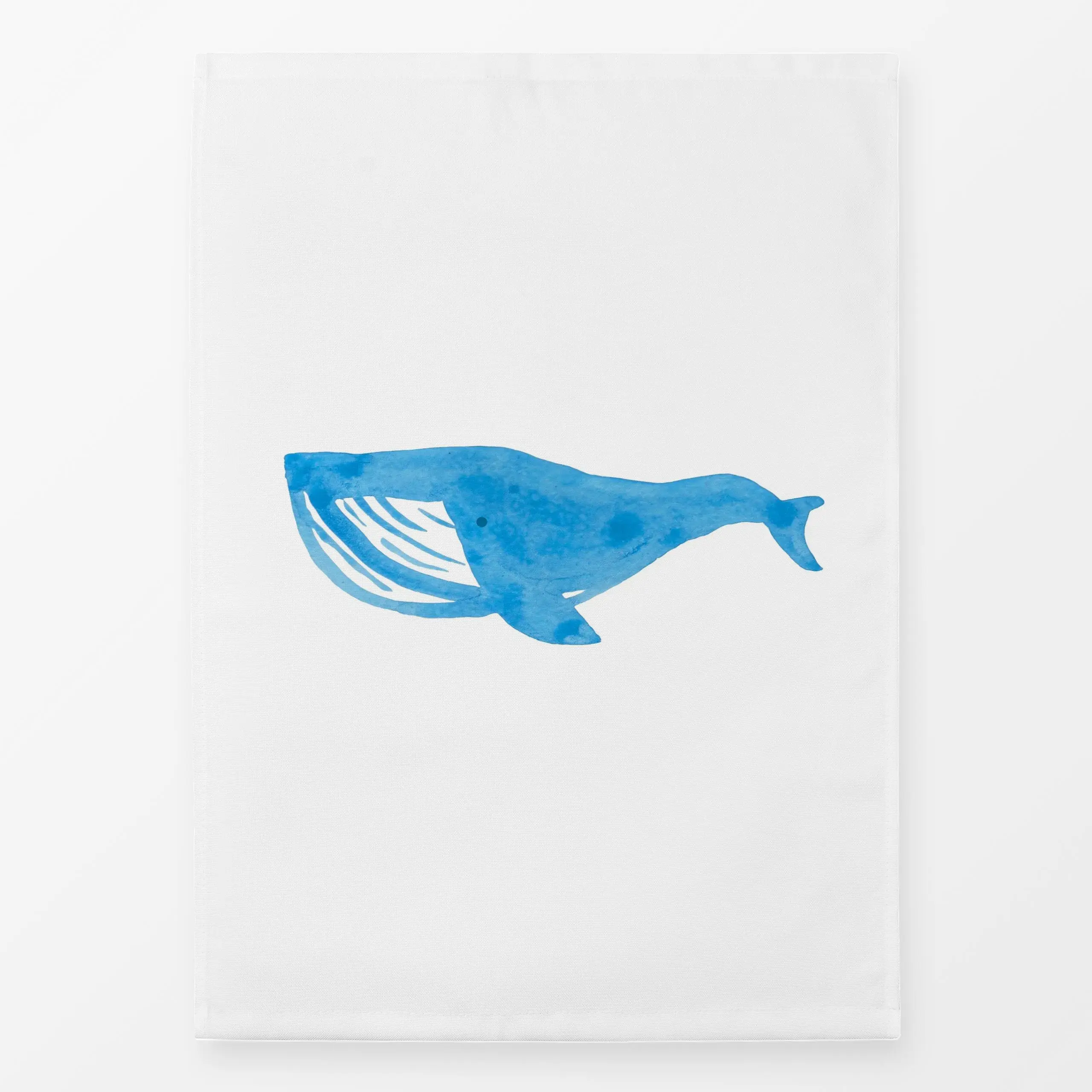 Geschirrtücher blauer Wal Sommer - Natur & Landschaft, Sommer, Tiere - von „Iris Knabenschuh Textildesign"; Wasserfarben, Aq...