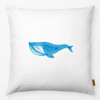 Kissen blauer Wal Sommer