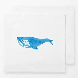 Servietten blauer Wal Sommer