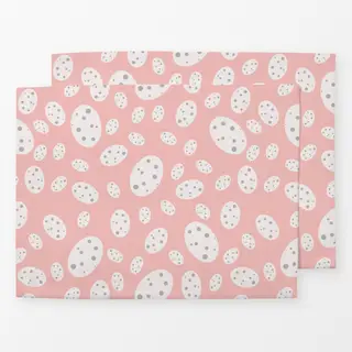 Tischset Ostereier Tanz Rosa