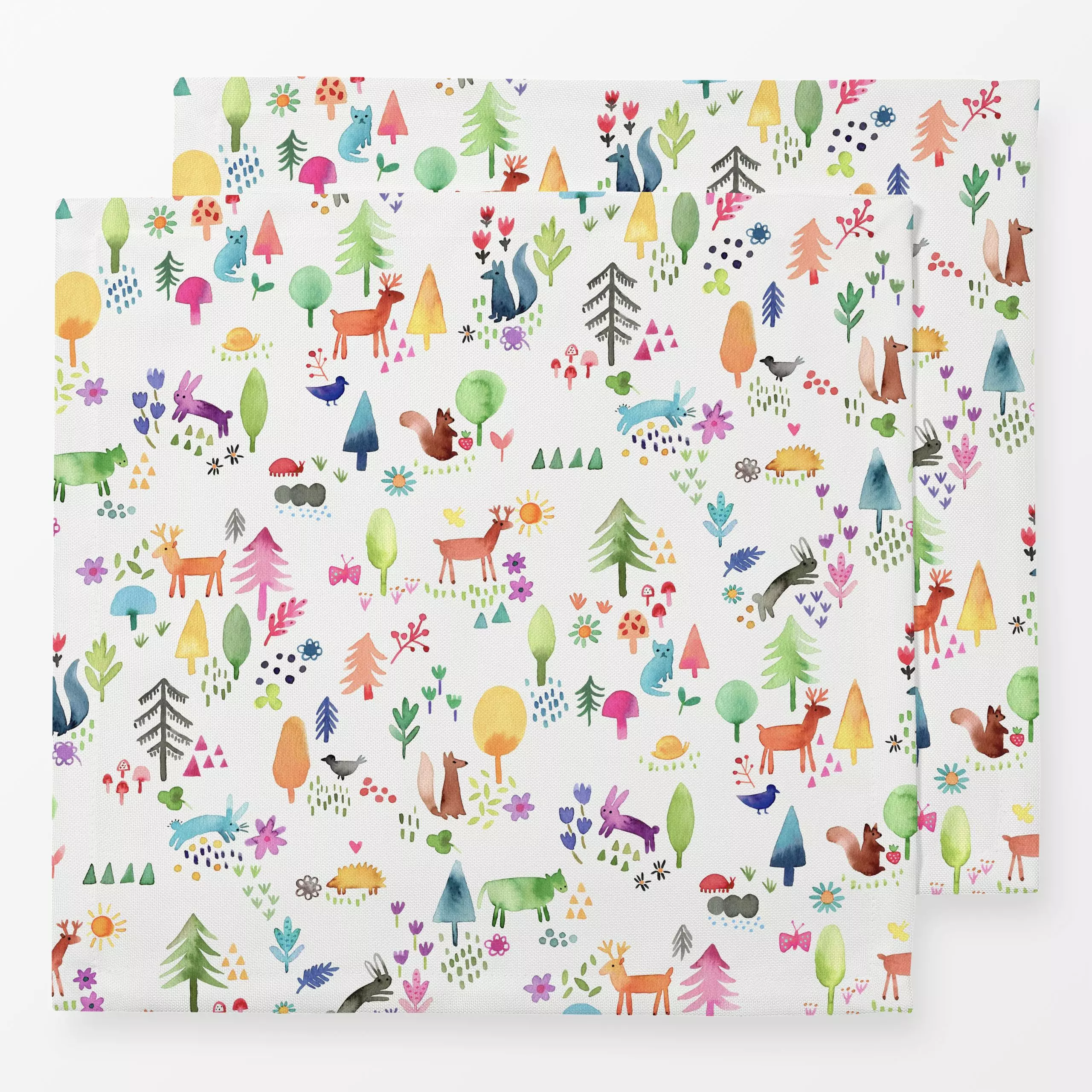 Servietten Tiere Waldland Herbst - Herbst, Kinderzimmer & Motive für Kinder, Natur & Landschaft - von „Ninola Design "; Kind...