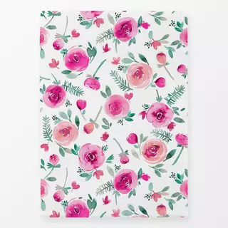 Geschirrtuch Süße Sommer Rosen Teal Pink