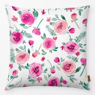 Kissen Süße Sommer Rosen Teal Pink