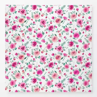Tischdecke Süße Sommer Rosen Teal Pink