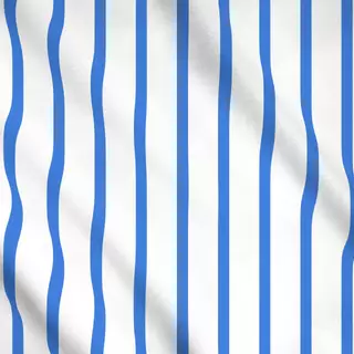 Meterware Schmale Streifen Blau