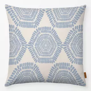 Kissen Wooden Ring Blue