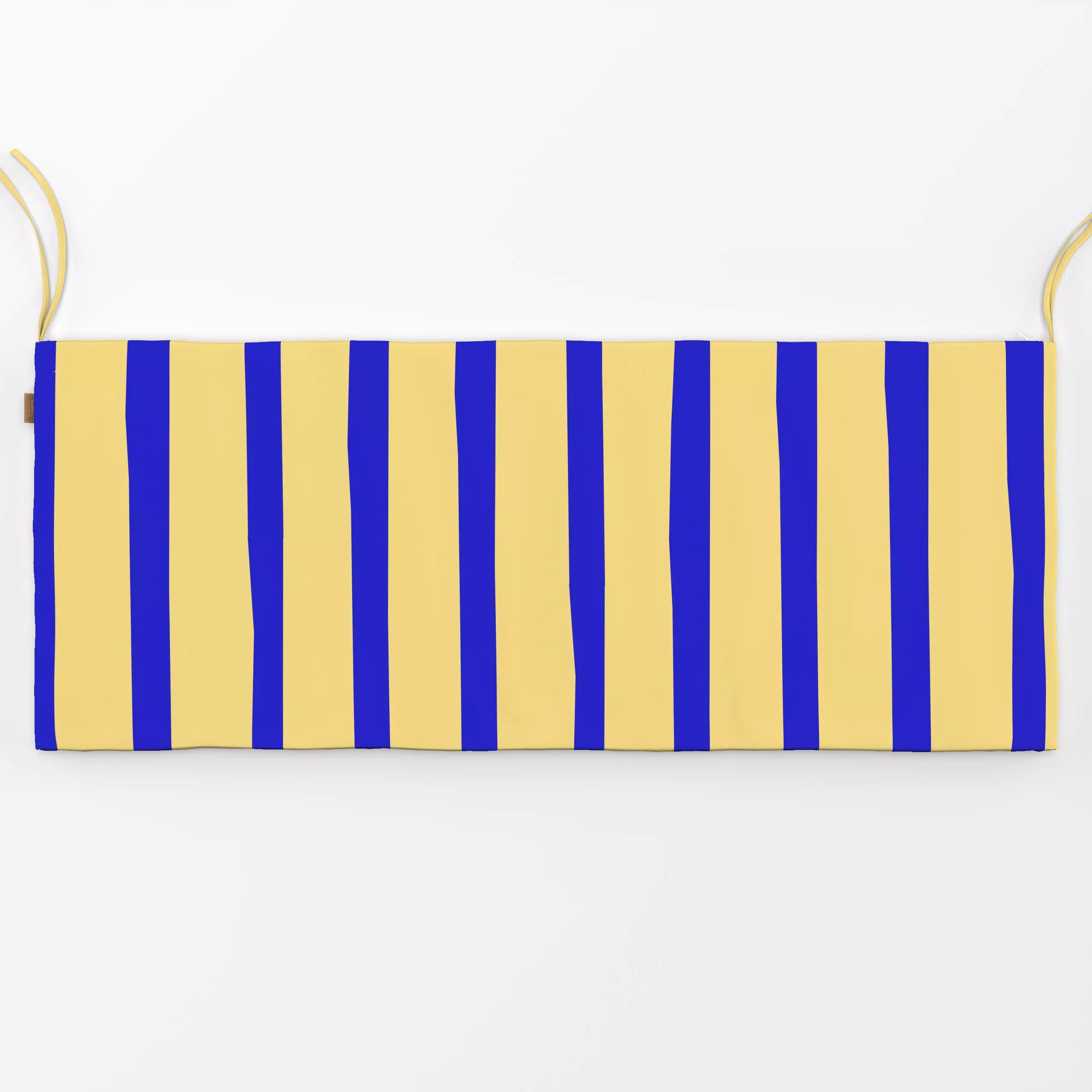 Bankauflage Big stripes yellow blue - Symbole & Muster - von „Lisa Jasmin Bauer"; Streifen, Color, Farben, farbenfroh, color...