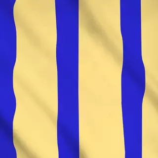 Meterware Big stripes yellow blue