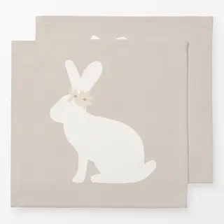 Servietten Hase Power Flower hell
