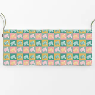 Bankauflage 4 Zebras Muster