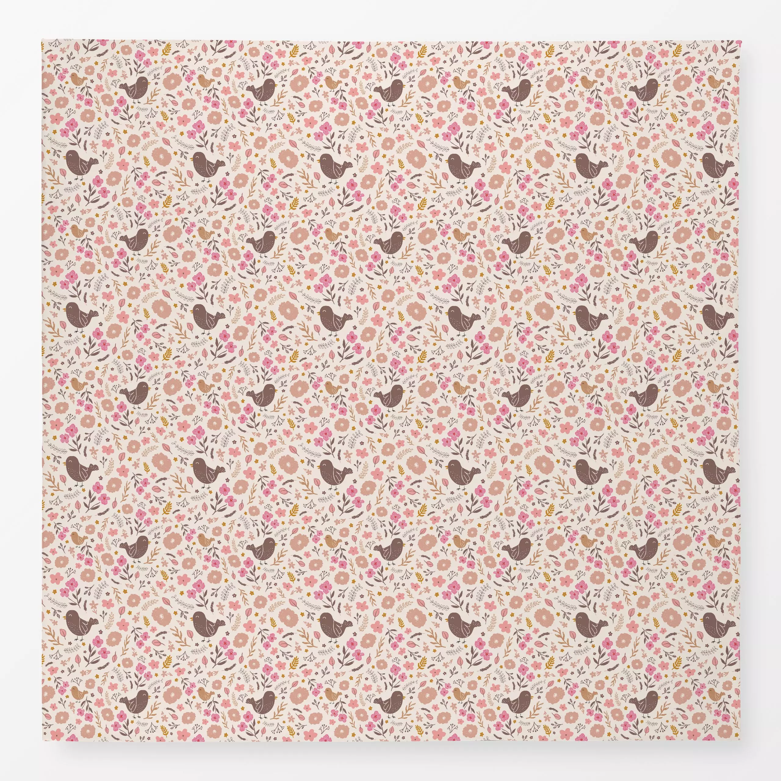 Tischdecke Birdy, Blumen, gemustert, Sommer, von Kathrin Woo