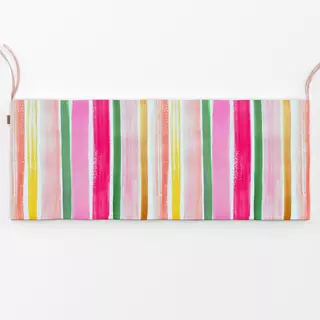 Bankauflage Art Stripes Aquarell Pink