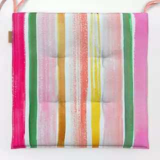 Sitzkissen Art Stripes Aquarell Pink