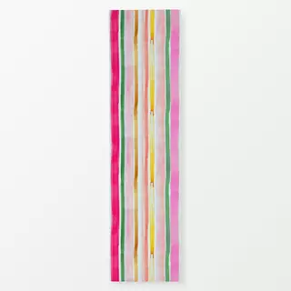 Tischläufer Art Stripes Aquarell Pink