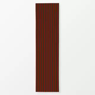 Tischläufer Streifen rot-grün