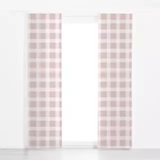 Flächenvorhang Coquette Gingham Dusky Blush