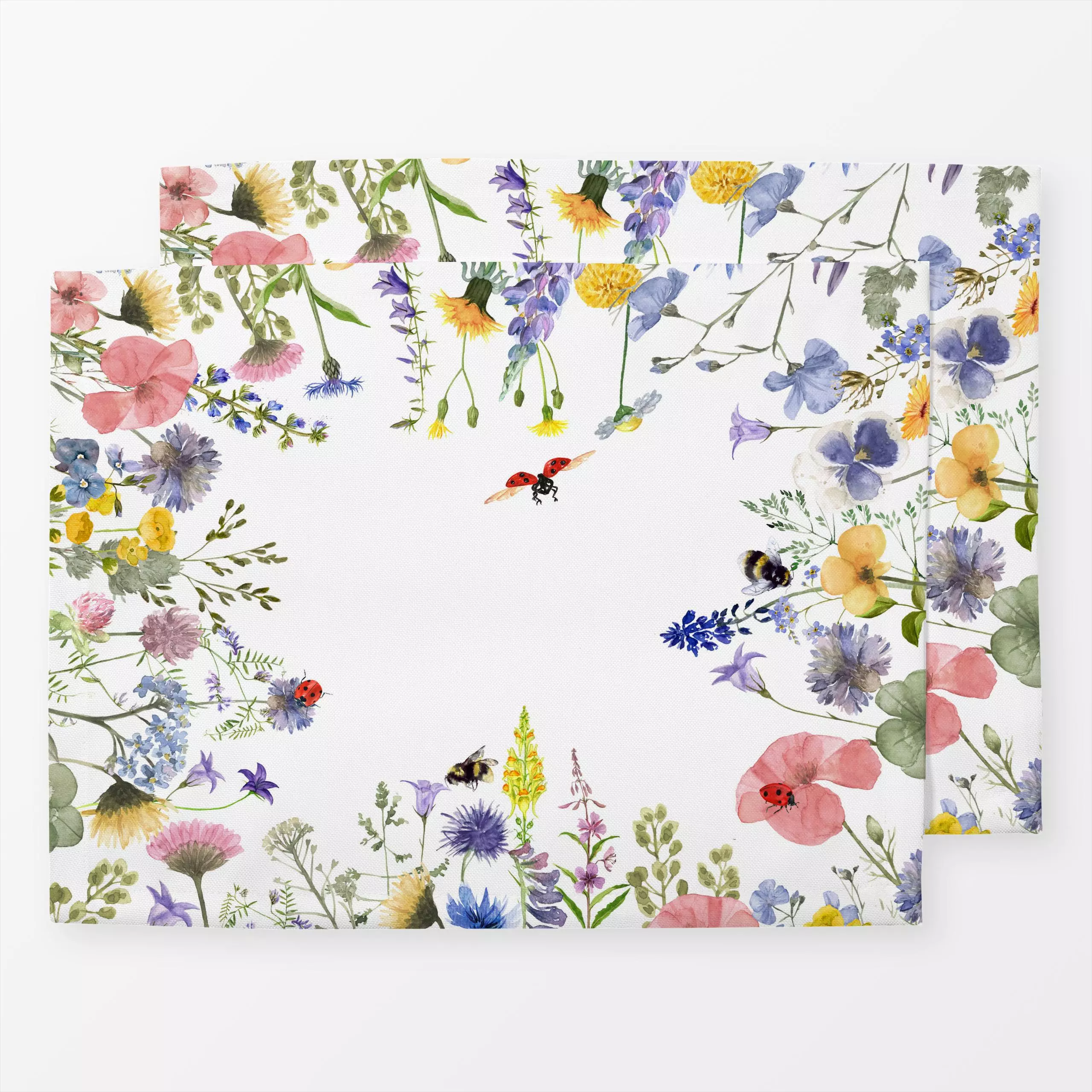 Tischset Bunter Wiesen Reigen, Blumen, Sommer, von Uta Naumann