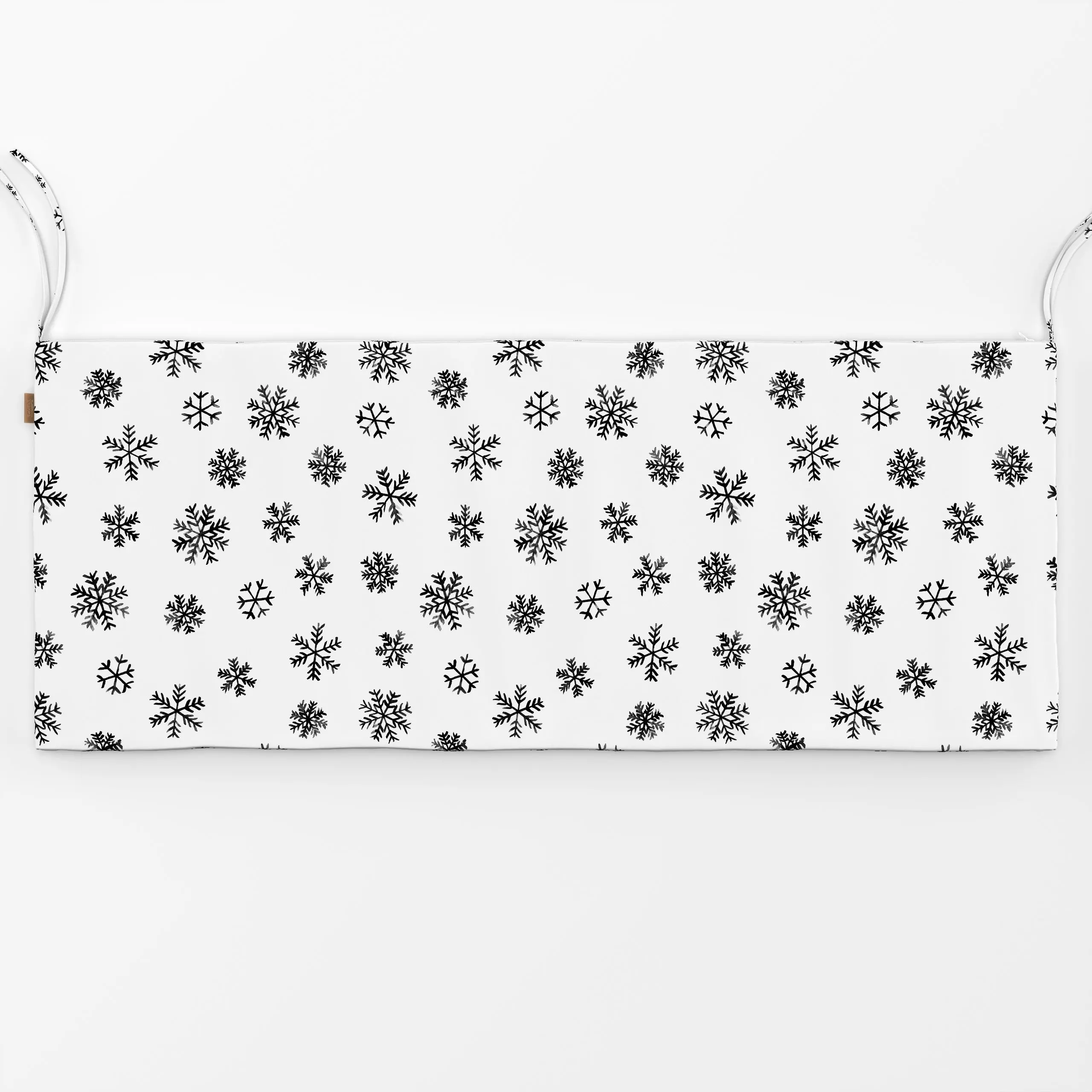 Bankauflage Winterzauber Schneeflocken 1 - Winter - von „Primus Pattern"; Weihnachten, Winter, Scandi, Schnee, xmas, Eiskris...