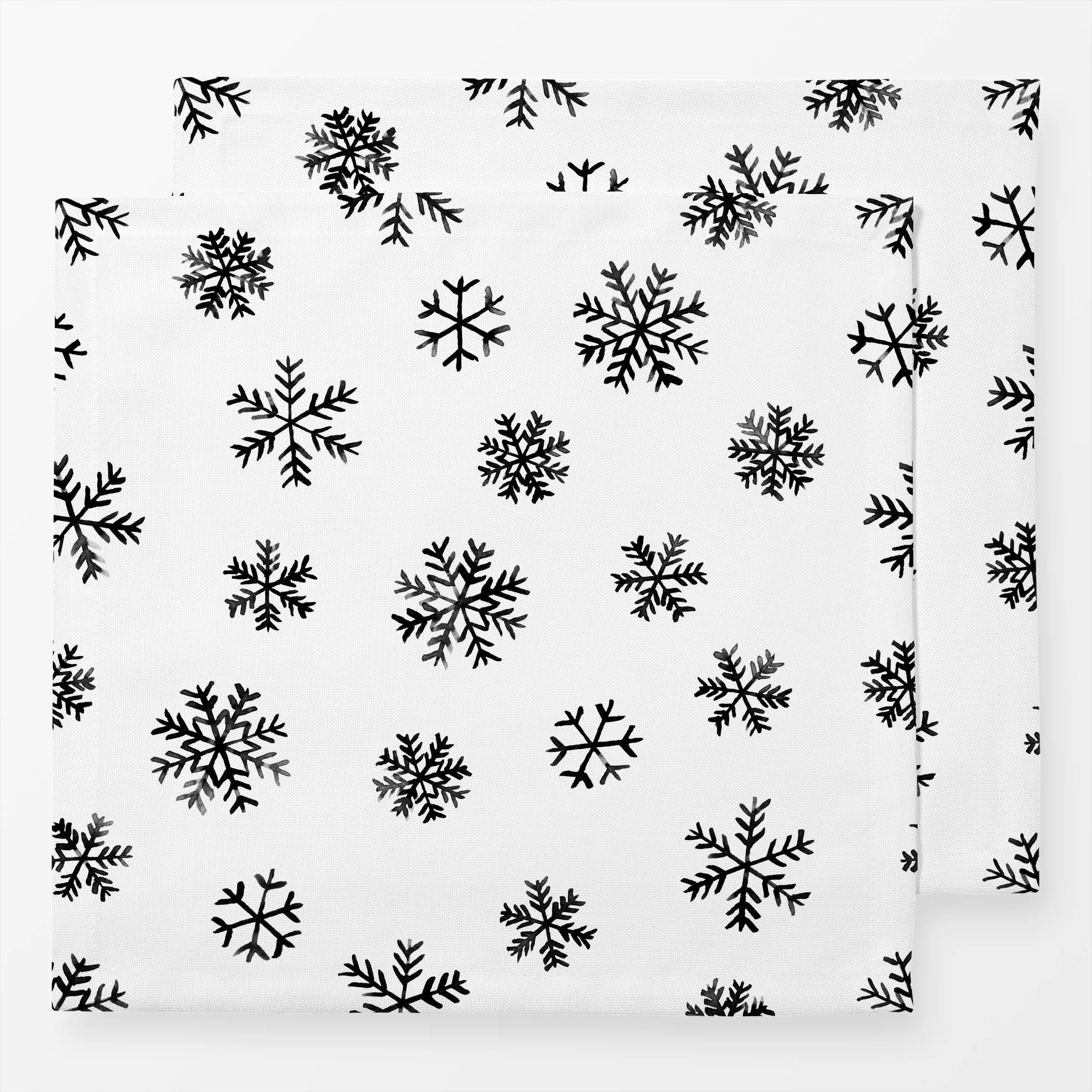 Servietten Winterzauber Schneeflocken 1 - Winter - von „Primus Pattern"; Weihnachten, Winter, Scandi, Schnee, xmas, Eiskrist...