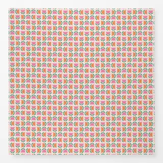 Tischdecke Tulpen Pink Orange Muster