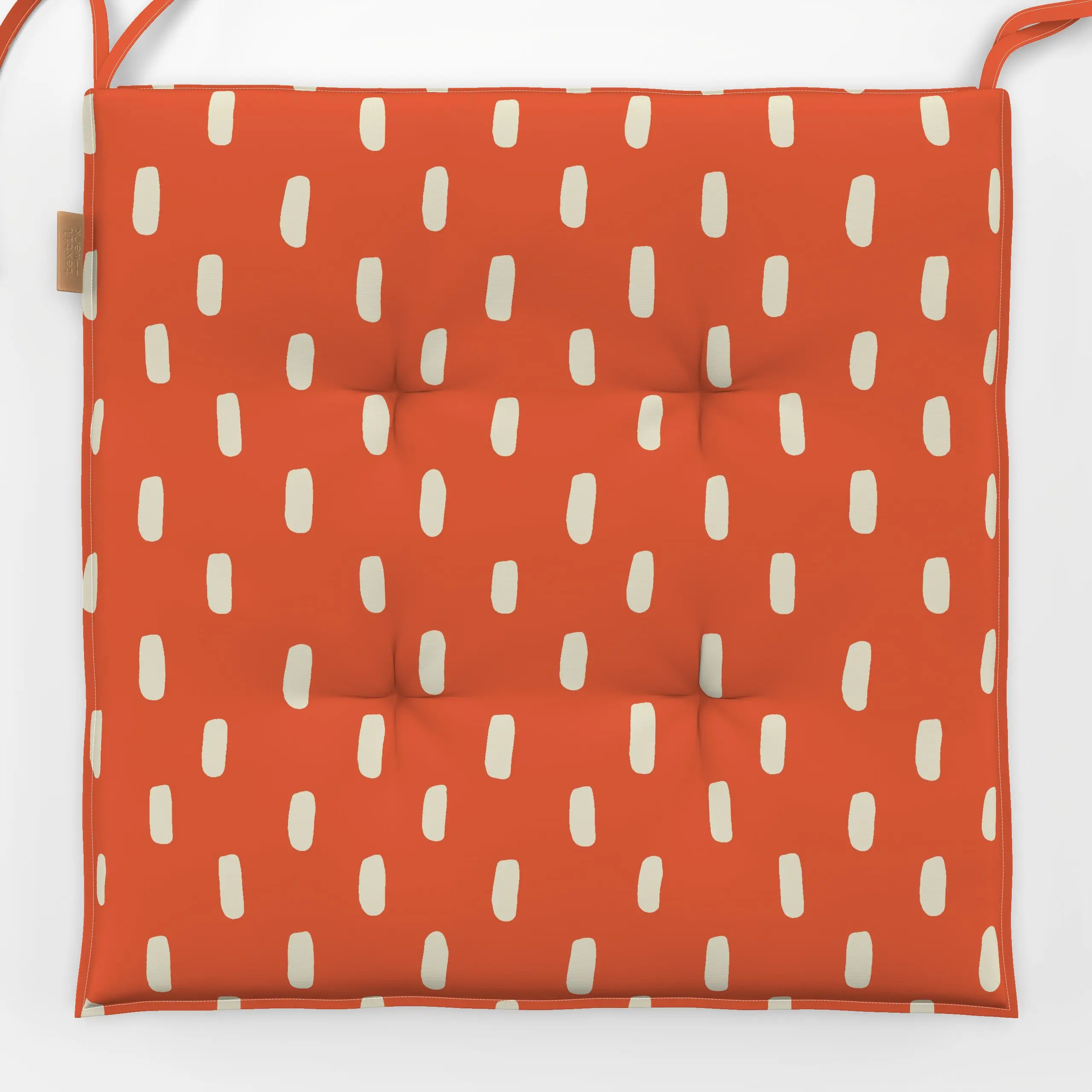 Sitzkissen Mountain Seeds - Sommer, Symbole & Muster - von „Julia Schumacher"; minimal, Streifen, Striche, Sommer, Polkadots...