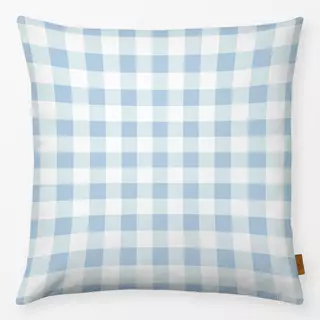 Kissen Vichy Gingham Karo hellblau