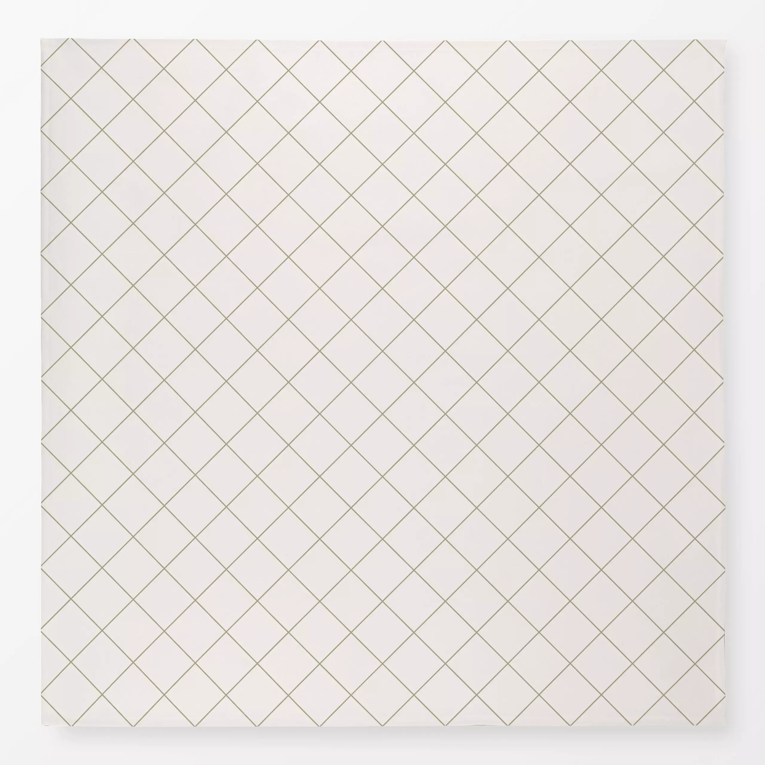 Tischdecke Karos Sage Grün Beige - Herbst, Symbole & Muster - von „Kathrin Woo"; minimal, Hygge, modern, grid, landhaus, Kar...