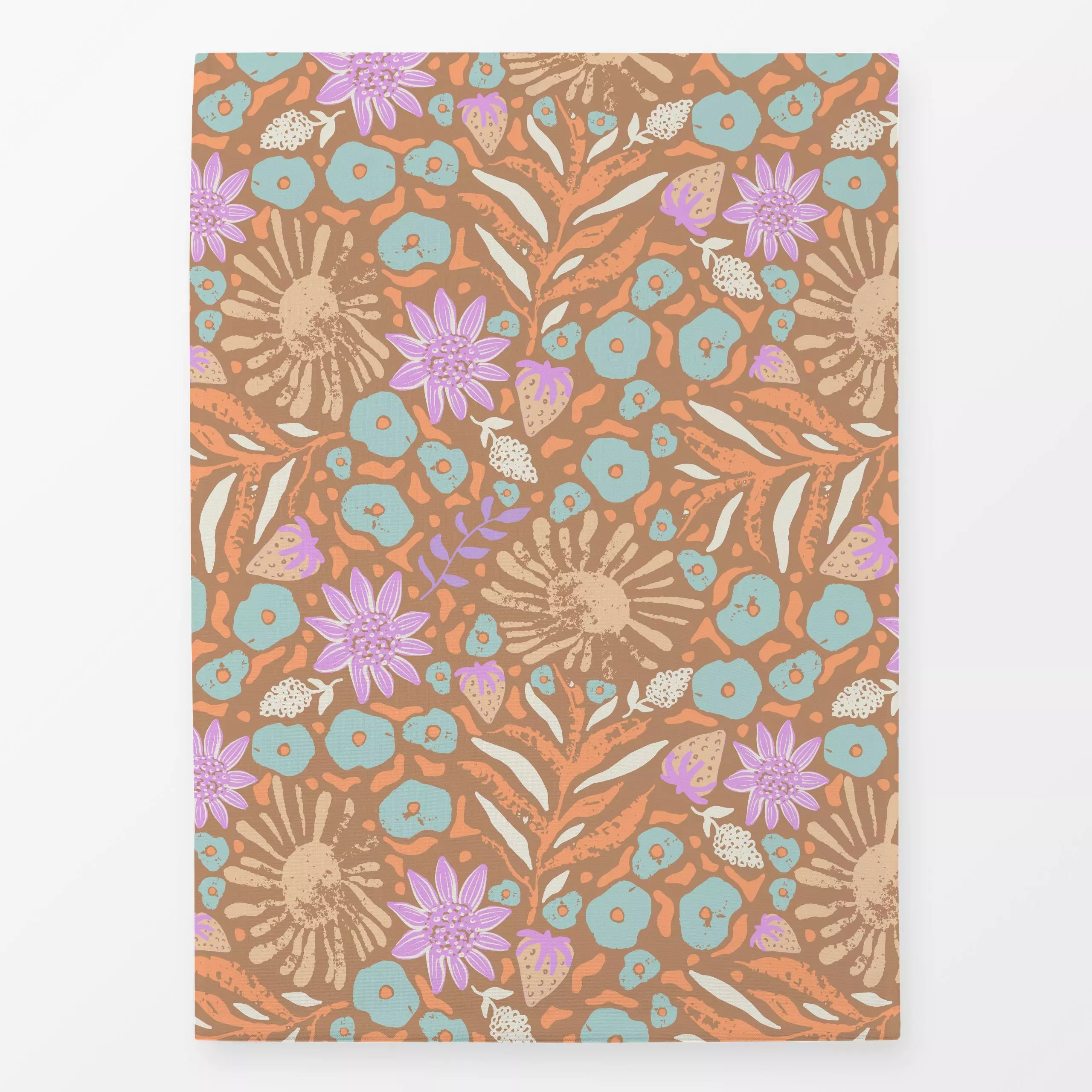 Geschirrtücher Lana brown - Blumen & Florales, Symbole & Muster - von „Patries Elisabeth"; boho, Sonne, floral, vintage, pea...
