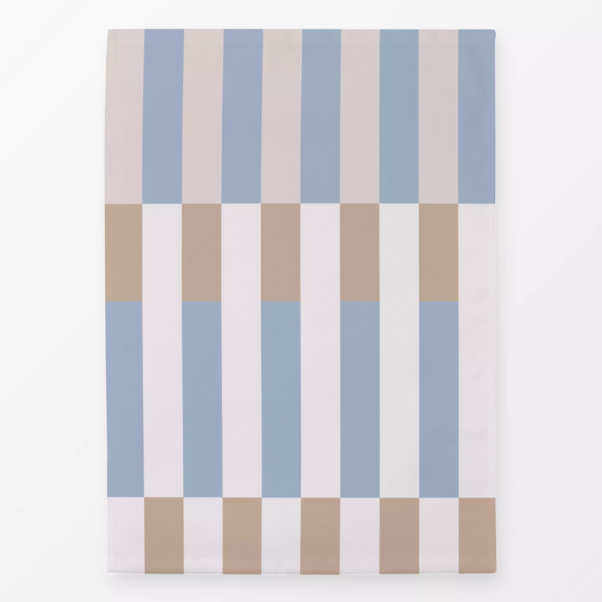 Geschirrtücher Tile Stripes Blue Greige - Sommer, Symbole & Muster - von „Studio ROSAGRAU"; Linien, Blaugrau, Streifen, Somm...