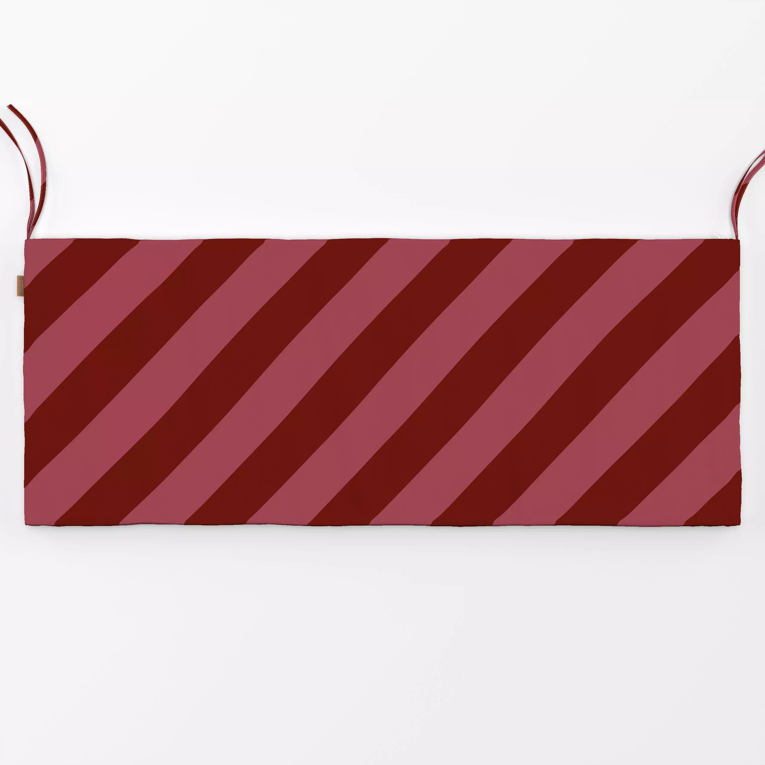 Bankauflage Stripes Pink Red - Weihnachten, Symbole & Muster, Anlässe - von „Kruth Design"; Streifen, Weihnachten, Winter, w...