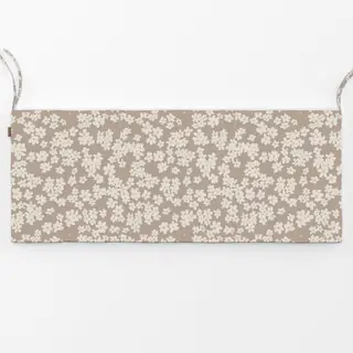 Bankauflage Blüten beige