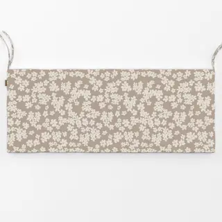 Bankauflage Blüten beige