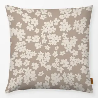 Kissen Blüten beige