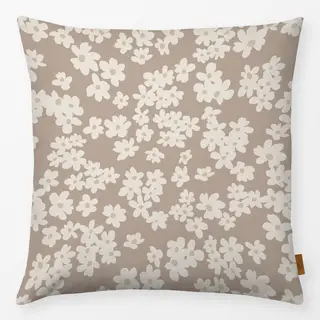 Kissen Blüten beige