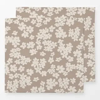 Servietten Blüten beige