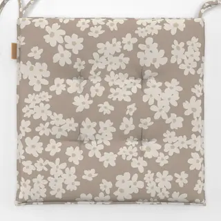 Sitzkissen Blüten beige