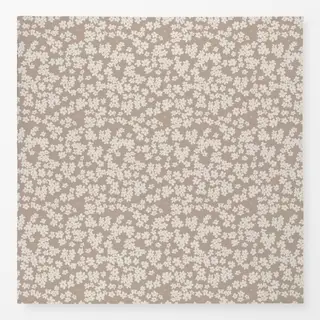 Tischdecke Blüten beige