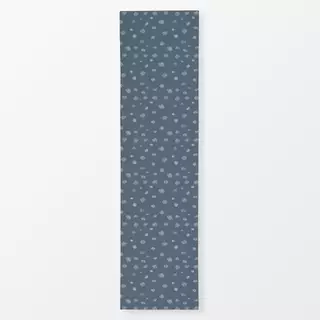 Tischläufer Muschel Spuren Graublau Dunkel