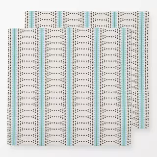 Servietten boho summer stripe türkis