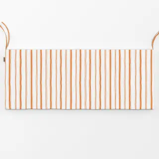 Bankauflage Streifen orange