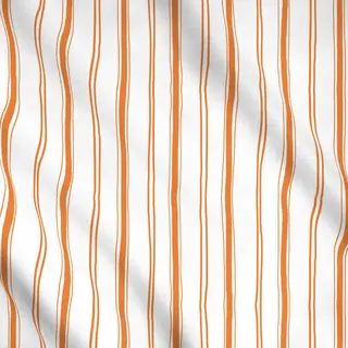 Meterware Streifen orange