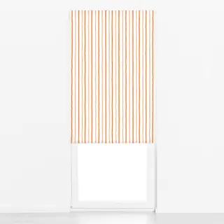 Raffrollo Streifen orange