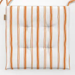 Sitzkissen Streifen orange