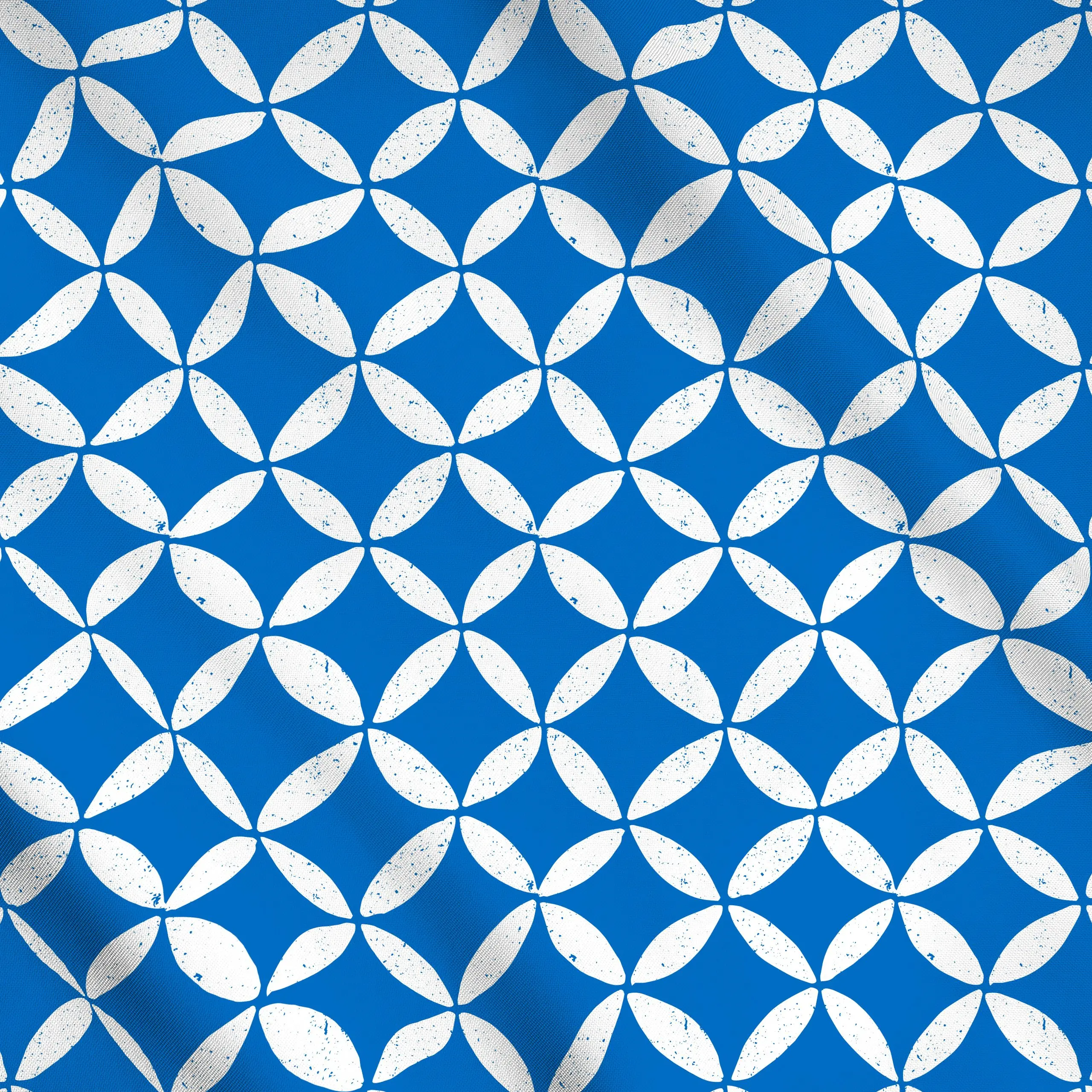 Meterware Porto Blue, gemustert, Sommer, von Barlena