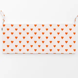 Bankauflage Muster Rote Herzen