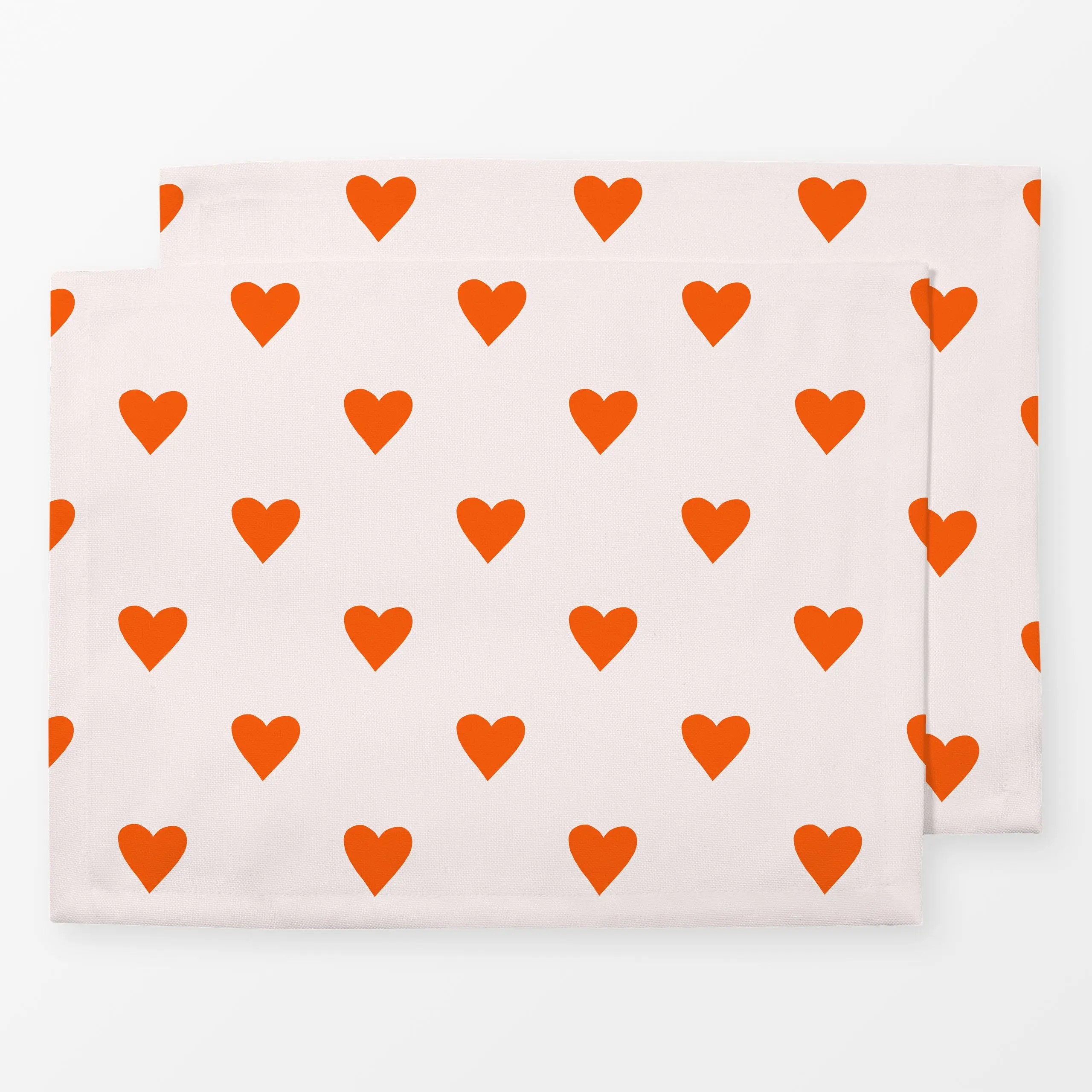 Tischset Muster Rote Herzen - Kinderzimmer & Motive für Kinder, Liebe, Romantik & Pride, Anlässe - von „Maren Gross "; Love,...